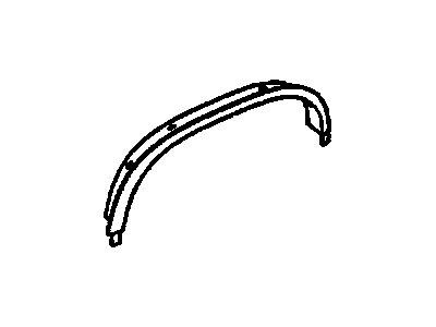 GM 88891399 Wheel Opening, Front Passenger Side 88891399 GM Wheel Opening, Front Passenger Side Illustration 1 of 1