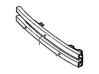 GM 10176777 Impact Bar 10176777 GM Impact Bar Illustration 1 of 1