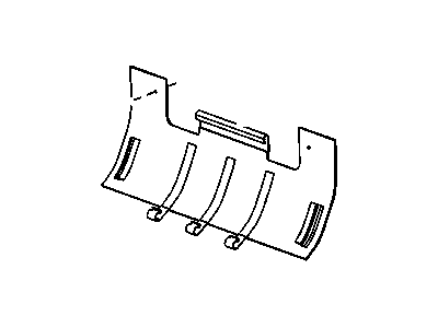 Buick 90765910 COVER,DRIVER SEAT CUSHION REAR FRAME LOWER(NEUTRAL)(TOE KICK)(14.800)