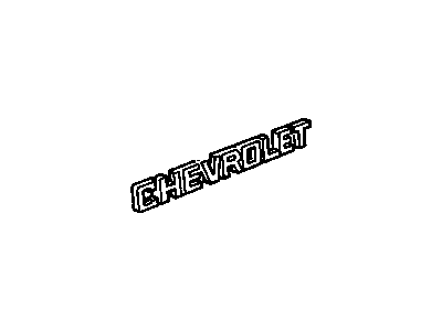 22546361 GM Nameplate, Black, Rear Illustration 1 of 1