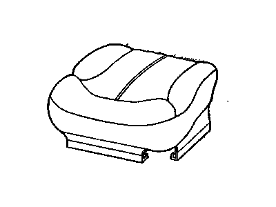 GMC 12474320 COVER,DRIVER SEAT CUSHION(GRAPHITE)