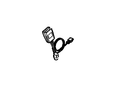GM 19256693 Belt Kit, Seat Belt, Driver Side 19256693 GM Belt Kit, Seat Belt, Driver Side Illustration 1 of 1