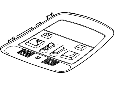 Cadillac 25970835 CONSOLE,ROOF(INCLUDES 1-9,11-15)(CASHMERE)