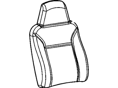 Chevy 19257197 COVER,DRIVER SEAT BACK(EBONY)(BUILT PRIOR TO 9/28/10)(FOR 2ND DESIGN SEE 19258346)