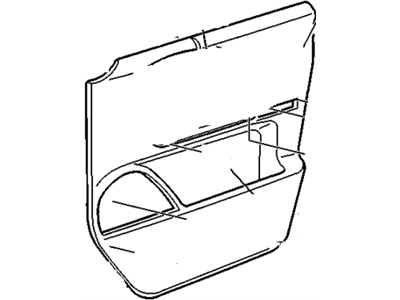GM 15035145 Panel, Door Trim/Access, Blue, Front 15035145 GM Panel, Door Trim/Access, Blue, Front Illustration 1 of 1