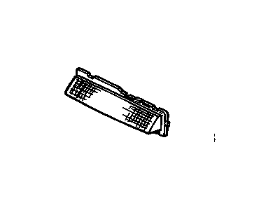 Chevy Corvette Fog Light Lens - 16514378