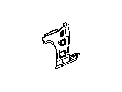 GM 10165808 Inner Pillar Inner Reinforcement, Front Passenger Side 10165808 GM Inner Pillar Inner Reinforcement, Front Passenger Side Illustration 1 of 1