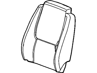 Chevy 19151355 COVER,DRIVER SEAT BACK(CASHMERE)(COVER ATTACHES W/VELCRO)(FOR 1ST DESIGN SEE 19122386)