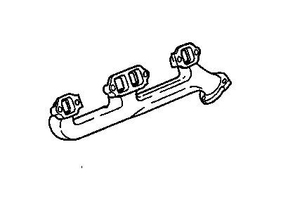 GM 12556039 Exhaust Manifold 12556039 GM Exhaust Manifold Illustration 1 of 1