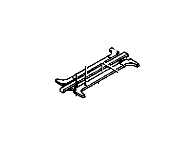 GM 10219043 Center Molding 10219043 GM Center Molding Illustration 1 of 1
