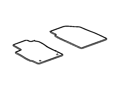 Chevy 19302926 MAT PKG,FRONT & REAR CARPET (MOLDED EDGE)(INCLUDES 2,3)(TITANIUM)(INSTALL 0.10)(3.044 KGS)(15.286)