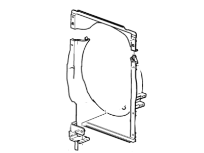 GM 19405598 Shroud Kit, Radiator Fan Shroud 19405598 GM Shroud Kit, Radiator Fan Shroud Illustration 1 of 1
