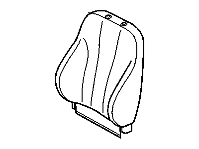 Chevy 12457930 COVER,DRIVER SEAT BACK(GRAPHITE/RED)(COVER ASM SUREBONDED TO PAD ASM)