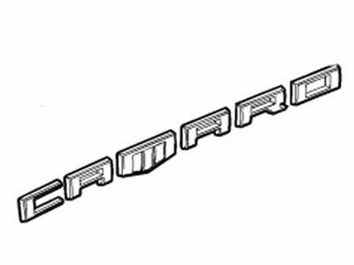 Chevy 84152028 EMBLEM PKG,BODY(BLACK)(INSTALL 0.40)(0.3 KG)