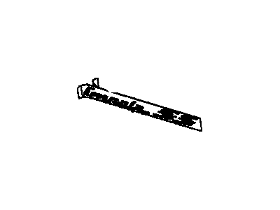 Chevy 10262809 PLATE,REAR QUARTER NAME(BLACK CHERRY)("IMPALA STAINLESS STEEL")