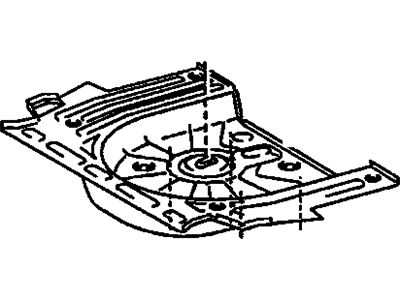 Chevy 22939880 PANEL,REAR FLOOR REAR(INCLUDES 4,5,7)(W/O BACKET)