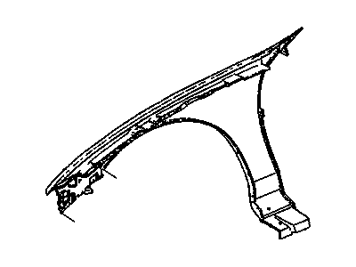 Chevy 22961904 FENDER,FRONT(INCLUDES 5)