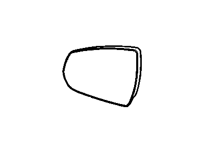 Cadillac 20795179 MIRROR,OUTSIDE REAR VIEW (REFLECTOR GLASS & BACKING PLATE)(PART OF 3)