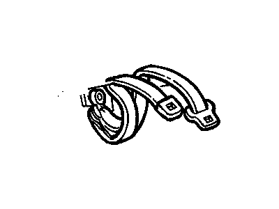 Buick 12515136 Outer Belt Assembly Latch
