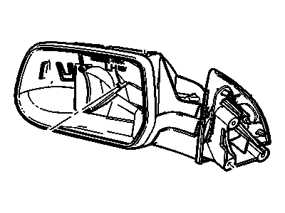 GMC 22758068 MIRROR,OUTSIDE REAR VIEW(INCLUDES 2,5-10)(SILVER)
