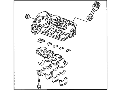 GM 12507951 Short Block 12507951 GM Short Block Illustration 1 of 1