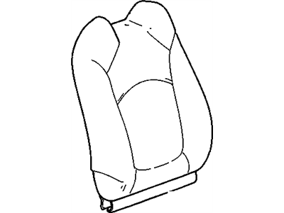 Buick 20865069 COVER,PASSENGER SEAT BACK(CASHMERE)(BUILT 12/07/08 & AFTER-W/O INBOARD SIDE BOLSTER SEAM,W/CLOTH/LEATHER GUSSETS)(FOR 1ST DESIGN SEE 25947574)