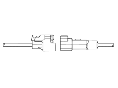 Cadillac 13587326 CONNECTOR KIT,ENGINE WIRING HARNESS(EVAPORATIVE EMISSION CANISTER PURGE SOLENOID VALVE)(BLACK)(2-WAY FEMALE)(W/LEADS)(SIDE ELECTRIC CODE: Q12)