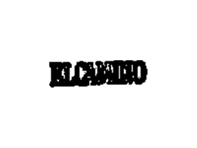 GM 3064881 Nameplate, Rear 3064881 GM Nameplate, Rear Illustration 1 of 1