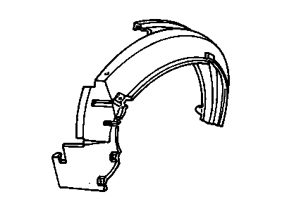 Chevy 10187282 Fender Liner