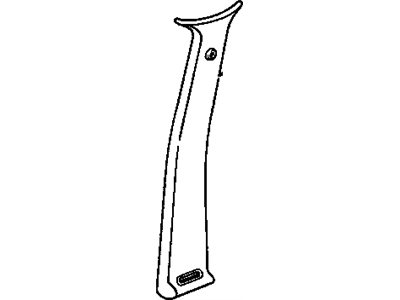 GM 22593291 Pillar Trim, Center Inner Driver Side 22593291 GM Pillar Trim, Center Inner Driver Side Illustration 1 of 1