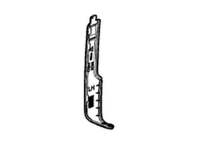 GM 85116867 Cover, Rear View Mirror - Inside & Outside, Black, Lower 85116867 GM Cover, Rear View Mirror - Inside & Outside, Black, Lower Illustration 1 of 1