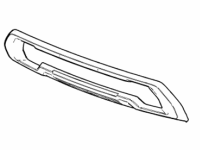 Chevy 84482544 PLATE,FRONT BUMPER IMP BAR SKID(INCLUDES 16)(BLACK)(OPEN CENTER)