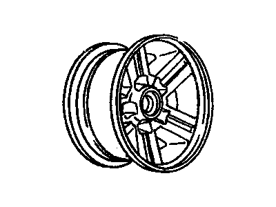 GM 14089082 Wheel, Alloy 14089082 GM Wheel, Alloy Illustration 1 of 1