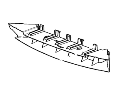 GM 23395380 Baffle, Bumper/Fascia 23395380 GM Baffle, Bumper/Fascia Illustration 1 of 1