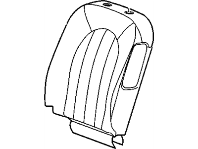 Buick 19169449 COVER,DRIVER SEAT BACK(TITANIUM)