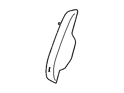 Chevy 42405478 COVER,REAR SEAT BACK SIDE(PART OF 21)(BLACK)