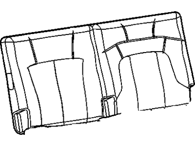Chevy 88983638 COVER,3RD ROW SEAT BACK(OAK)(W/O CHILD COMFORT GUIDE)(FOR 2ND DESIGN SEE 89039235)