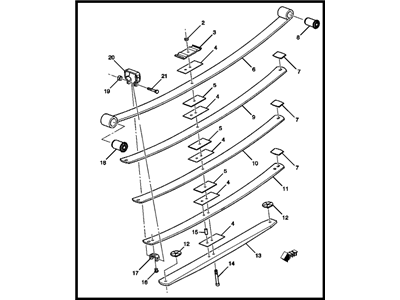 Chevy Suburban 3500 HD Leaf Spring - 23401102