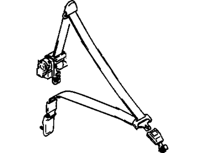 Chevy 91172049 Seat Belt Assembly