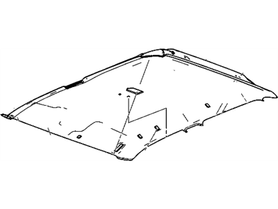 GMC 20877292 PANEL,HEADLINING TRIM(INCLUDES 4-6,8-15)(GRAY)