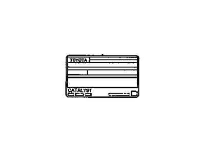 Pontiac 19205036 Emission Label