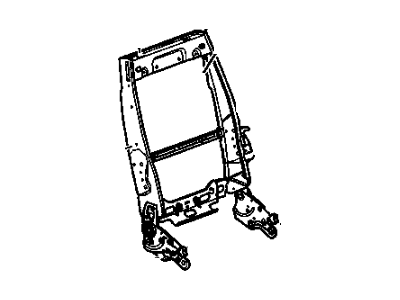 Buick 89044331 FRAME,PASSENGER SEAT BACK(POWER)(INCLUDES RECLINER MOTOR)