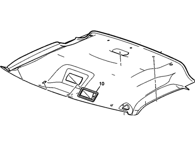 Chevy 19333121 PANEL,HEADLINING TRIM(INCLUDES 3)(SHALE)