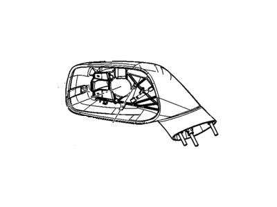 Chevy 20969607 MIRROR,OUTSIDE REAR VIEW(INCLUDES 2,6-11)(PAINT TO MATCH)(MEMORY)(BUILT 02/21/10 & AFTER)(FOR 1ST DESIGN SEE 20760595)