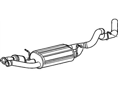 GMC Sierra 2500 Muffler - 15798946