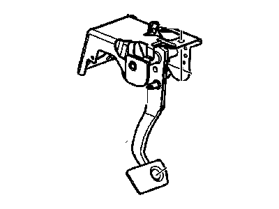 Pontiac 15798401 PEDAL,BRAKE(W/BRACKET)(INCLUDES 3,4,7)