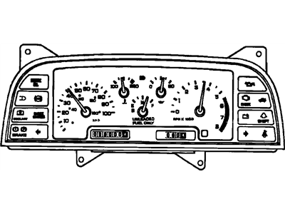 Pontiac Sunbird Instrument Cluster - 25066849
