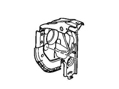 Chevy 22786966 BRACKET,BRAKE & ACCELERATOR PEDAL
