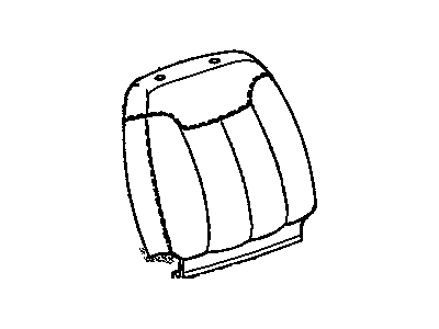 12549987 GM Cover, Ae7 - Front Split Bench Seat Back, Beige, Driver Side Illustration 1 of 1
