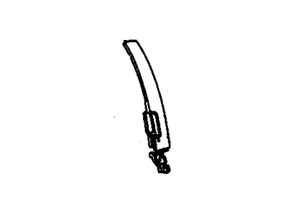 GM 16627468 Handle, Outside, Black, Front Passenger Side 16627468 GM Handle, Outside, Black, Front Passenger Side Illustration 1 of 1